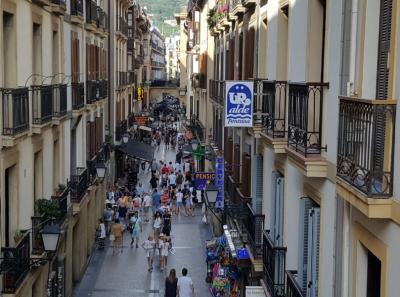 Old town in San Sebastian